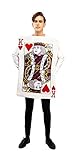 PtitClown - Costume Carte Roi de Cœur Adulte Taille Unique Taille...