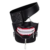 Pijitailai8®Tokyo Ghoul Maske, Tokio Ghul Kaneki Ken Reißverschluss...