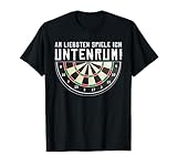 Untenrum Dart Scheibe Darts Dartspieler Kostüm Hemd Outfit T-Shirt