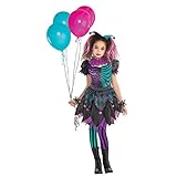 Amscan 9904758 gruseliges Harlekin-Halloween-Kostüm für Mädchen,...