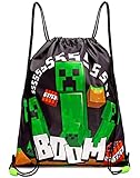 Minecraft Kordelzug Tasche Kinder Spiel Creeper PE Swim School...