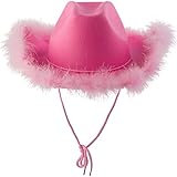 Cowboy Hut Damen Rosa Cowgirl Kostüm Pinker Cowboyhut Erwachsener...