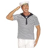 Widmann - Verkleidungsset Marine, Shirt und Hut, Matrosen, Kapitäne,...