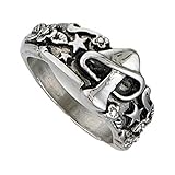 Holibanna Retro Vintage Finger Ring Pilz Blatt Stern Ring