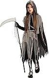 Spooktacular Creations Grim Reaper Girl Costume Glow in The Dark for...