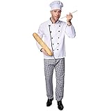 TecTake dressforfun Herrenkostüm Sterne-Koch | Schön gearbeitetes...