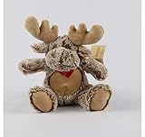 Inware 6780 - Kuscheltier Elch Carlo, sitzend, grau/beige, 20 cm,...