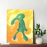 Bold And Brash Thaddäus Gemälde Squidward Painting Bilder Leinwand,...