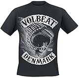 Volbeat Flying Skullwing Männer T-Shirt schwarz L 100% Baumwolle...
