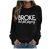FASLOLSDP Horizont Kontra K Women 's Casual Top Hemden Pulli O...