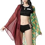 Fiamll Giyuu Tomioka Cosplay Bikini Set für Dämonen Jäger Damen...