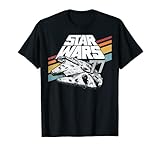 Star Wars Millennium Falcon '77 Retro Stripes Poster T-Shirt
