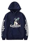 Genshin Impact 3D Hoodies Lumine Amber Cosplay Spiel Sweatshirts...
