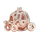 Charme Cinderella Sparkling Carriage Charms-Anhänger 925 Sterling...