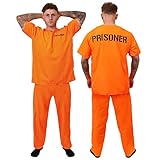 I LOVE FANCY DRESS LTD Unisex ORANGE STRÄFLING GEFANGENER KOSTÜM...