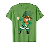 Dabbing Leprechaun St Patricks Day Kostüm Irischer Kobold T-Shirt