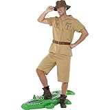 Smiffy's 41044 Herren - Safari Kostüm mit Shirt, Shorts, Gürtel und...