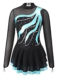 Alvivi Eiskunstlauf Kleid für Kinder Mädchen Ballettkleid...