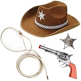 Goldschmidt Kostüme Cowboy Sheriff Accessoires Set 4-tlg mit...