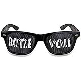 rotzevoll Partybrille Motiv Nerd schwarz I Lustige Festival/Karneval...