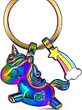 LANOLU Einhorn Schlüsselanhänger, Einhorn Geschenk für Mädchen,...