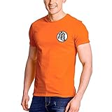 Dragon Ball Herren T-Shirt Kaio Kame Symbol Distressed Baumwolle...