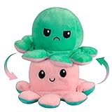 Tintenfisch Kuscheltier, Doppelseitiges Flip Plüschtier, Octopus...