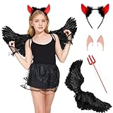 Herefun Engels Flügel Kostüm, 4Stück Engelsflügel Kinder Cosplay...