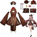 Gosbeliy Hu Tao Cosplay Kostüm Zombie's Stil Kleid Genshin Impact...