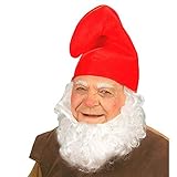 Widmann Zwergmütze und Kopfbedeckung für Kostüme, Rot