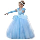 CQDY Cinderella Kostüm Kleid Für Kinder Mädchen Princess Kostüm...