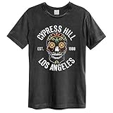 Amplified Unisex Tee Cypress Hill Floral Skull, Char