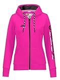 M.Conte Rachel Damen Sweatshirt Kapuzenpullover Jacke mit Kapuze...