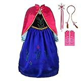 Lito Angels Prinzessin Anna Kostüm Kleid mit Umhang und Zubehör für...