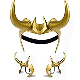 Lo Krone Hörner Helm Cosplay: Halloween Maske König Thor Ragnarok...