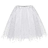 YEBIRAL Tutu-Rock Womens LED-Light Mini Tüllrock 50er Kurz Ballet 3...