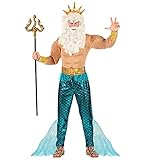 'POSEIDON' (muscle shirt, pants, belt, cuffs, crown) - (L)