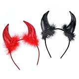 HOWAF 2 Teufelsohren Teufel Ohren Haarband Haarreifen Mardi Gras...