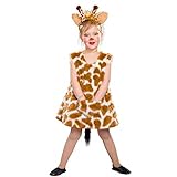 Kostüm Giraffen Mädchen Lena Kleid Haarreif Tierkostüm Fasching...