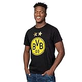Borussia Dortmund, BVB-T-Shirt mit Logo, Schwarz, L