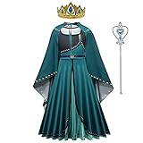 Lito Angels Prinzessin Königin Anna Krönung Kostüm Kleid mit Umhang...