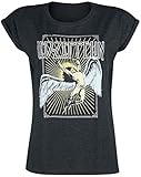 Led Zeppelin Icarus Colour Frauen T-Shirt Charcoal L 60% Baumwolle,...