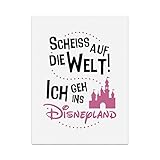 TypeStoff Kunstdruck, Poster mit Spruch – ICH GEH INS DISNEY-LAND -...