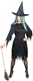 Smiffys, Damen Halloween! Smiffys Kostüm Gruselige Hexe, Schwarz, mit...