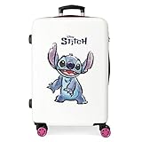 Disney Adorable Stitch mittelgroßer Koffer, Weiß, 46 x 65 x 23 cm,...