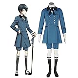 ZOSUO Cosplay Kostüm Von Ciel Phantomhive Blauer Jackenanzug Uniform...