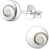 Muschel Schmuck (Ohrringe) Muschel Operculum Kreiselschnecke...