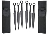 VIKING GEAR® 6X EXPENDABLE Wurfmesser Profi Kunai ca. 22,5 cm -...