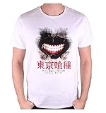 Cotton Division Tokyo Ghoul Herren T-Shirt Ken Kaneki Mask Baumwolle...