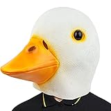 CreepyParty Ente Anrufen Maske Tier Latex Vollkopf Realistische Masken...